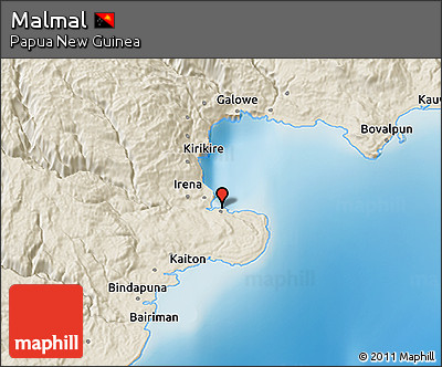 Shaded Relief 3D Map of Malmal