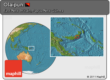 Satellite Location Map of Olaipun