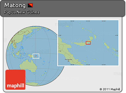 Savanna Style Location Map of Matong