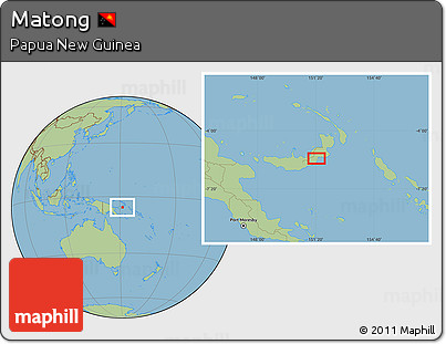 Savanna Style Location Map of Matong