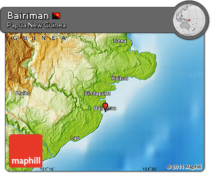 Physical Map of Bairiman