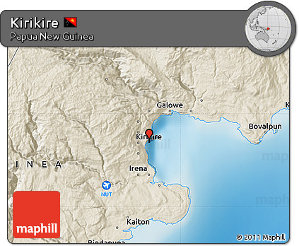 Shaded Relief Map of Kirikire