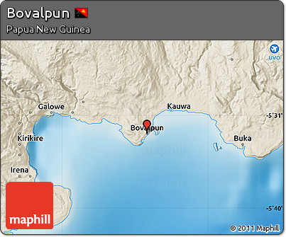 Shaded Relief Map of Bovalpun