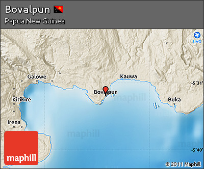 Shaded Relief Map of Bovalpun