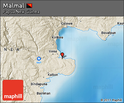 Shaded Relief Map of Malmal