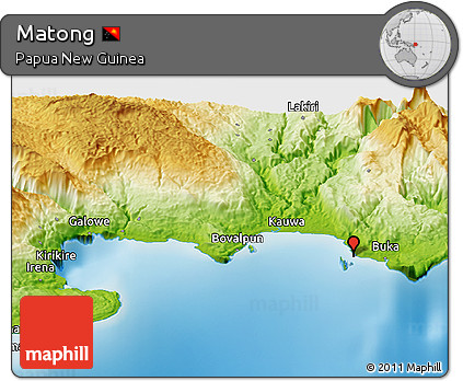 Physical Panoramic Map of Matong