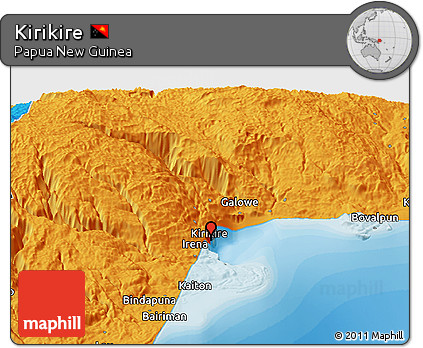 Political Panoramic Map of Kirikire