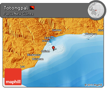 Political Panoramic Map of Totongpal