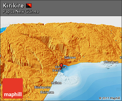 Political Panoramic Map of Kirikire