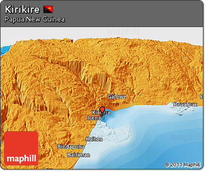 Political Panoramic Map of Kirikire