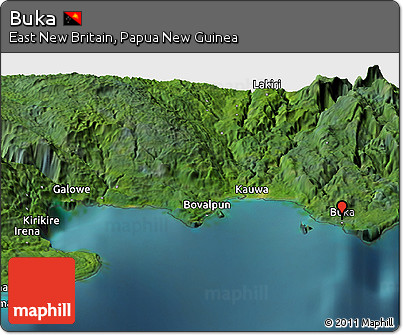 Satellite Panoramic Map of Buka