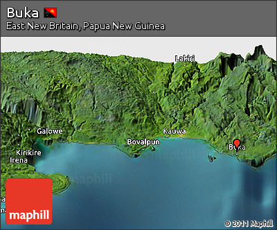 Satellite Panoramic Map of Buka