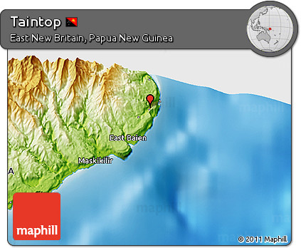 Physical 3D Map of Taintop