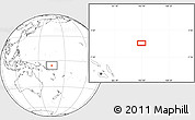 Blank Location Map of the area around 5° 35' 51" S, 164° 58' 29" E