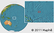 Satellite Location Map of the area around 5° 35' 51" S, 164° 58' 29" E