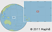 Savanna Style Location Map of the area around 5° 35' 51" S, 164° 58' 29" E