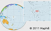 Political Location Map of the area around 5° 35' 51" S, 178° 34' 29" E