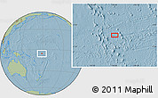 Savanna Style Location Map of the area around 5° 35' 51" S, 178° 34' 29" E, hill shading