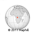 Outline Map of the Area around 5° 35' 51" S, 20° 28' 30" E, rectangular outline