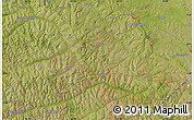 Satellite Map of the area around 5° 35' 51" S, 25° 34' 30" E