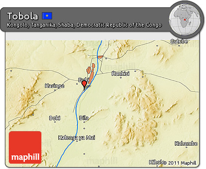 Physical 3D Map of Tobola