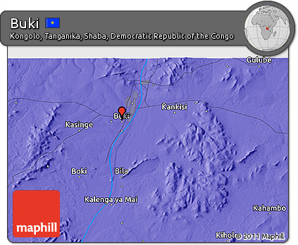 Political 3D Map of Buki