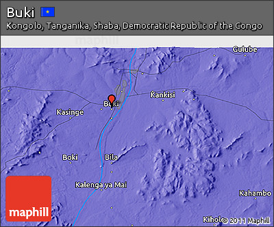 Political 3D Map of Buki