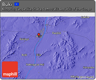 Political 3D Map of Buki