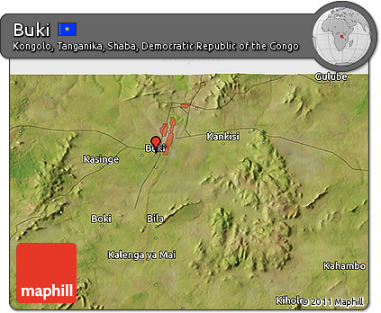 Satellite 3D Map of Buki
