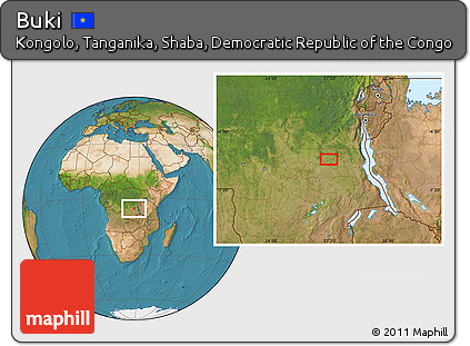 Satellite Location Map of Buki