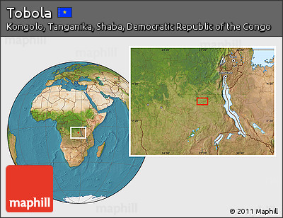 Satellite Location Map of Tobola