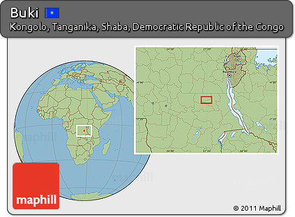 Savanna Style Location Map of Buki