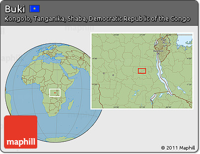 Savanna Style Location Map of Buki