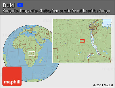 Savanna Style Location Map of Buki