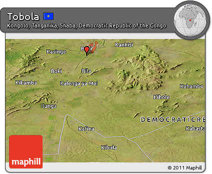 Satellite Panoramic Map of Tobola