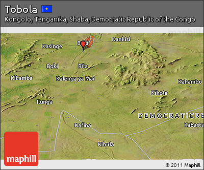 Satellite Panoramic Map of Tobola