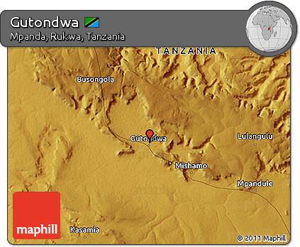 Physical 3D Map of Gutondwa