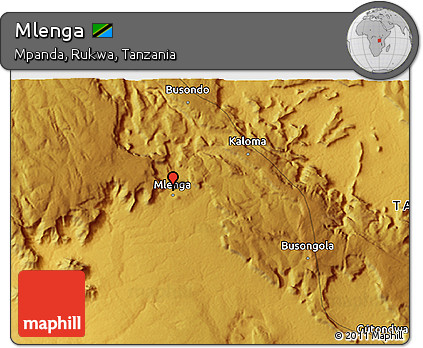 Physical 3D Map of Mlenga