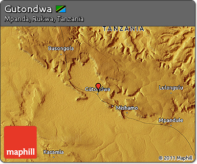 Physical 3D Map of Gutondwa