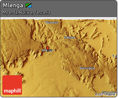 Physical 3D Map of Mlenga
