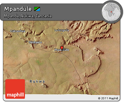 Satellite 3D Map of Mpandule