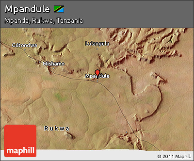 Satellite 3D Map of Mpandule