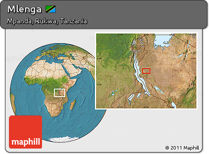 Satellite Location Map of Mlenga