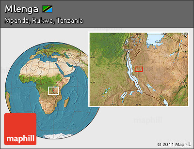 Satellite Location Map of Mlenga