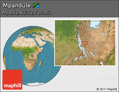 Satellite Location Map of Mpandule
