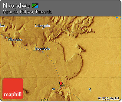 Physical Map of Nkondwe