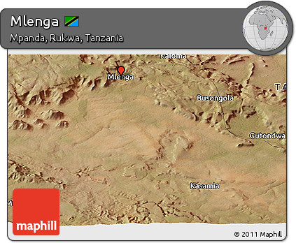 Satellite Panoramic Map of Mlenga
