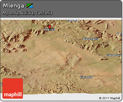 Satellite Panoramic Map of Mlenga