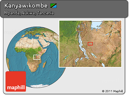 Satellite Location Map of Kanyawikombe