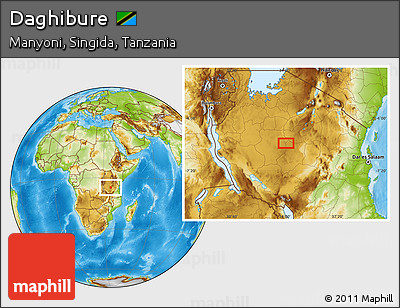 Physical Location Map of Daghibure